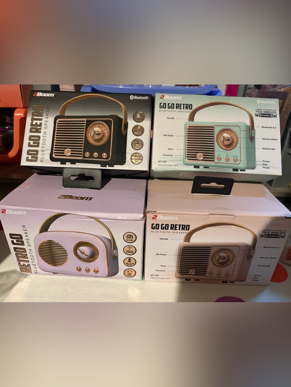 Go Go Retro Bluetooth Speaker - Mint